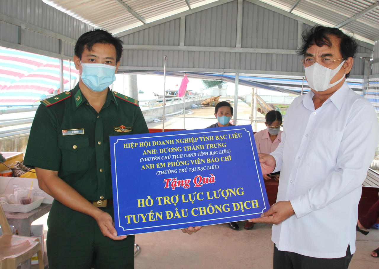 Hiệp hội Doanh nghiệp Bạc Liêu đồng hành cùng tuyến đầu chống dịch