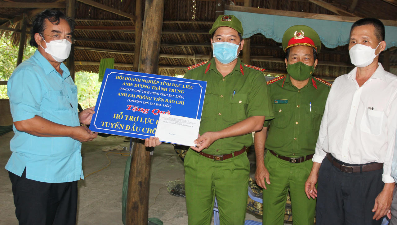 Hiệp hội Doanh nghiệp Bạc Liêu đồng hành cùng tuyến đầu chống dịch