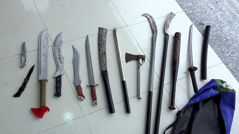 Kịp thời ngăn chặn vụ hỗn chiến với nhiều hung khí nguy hiểm