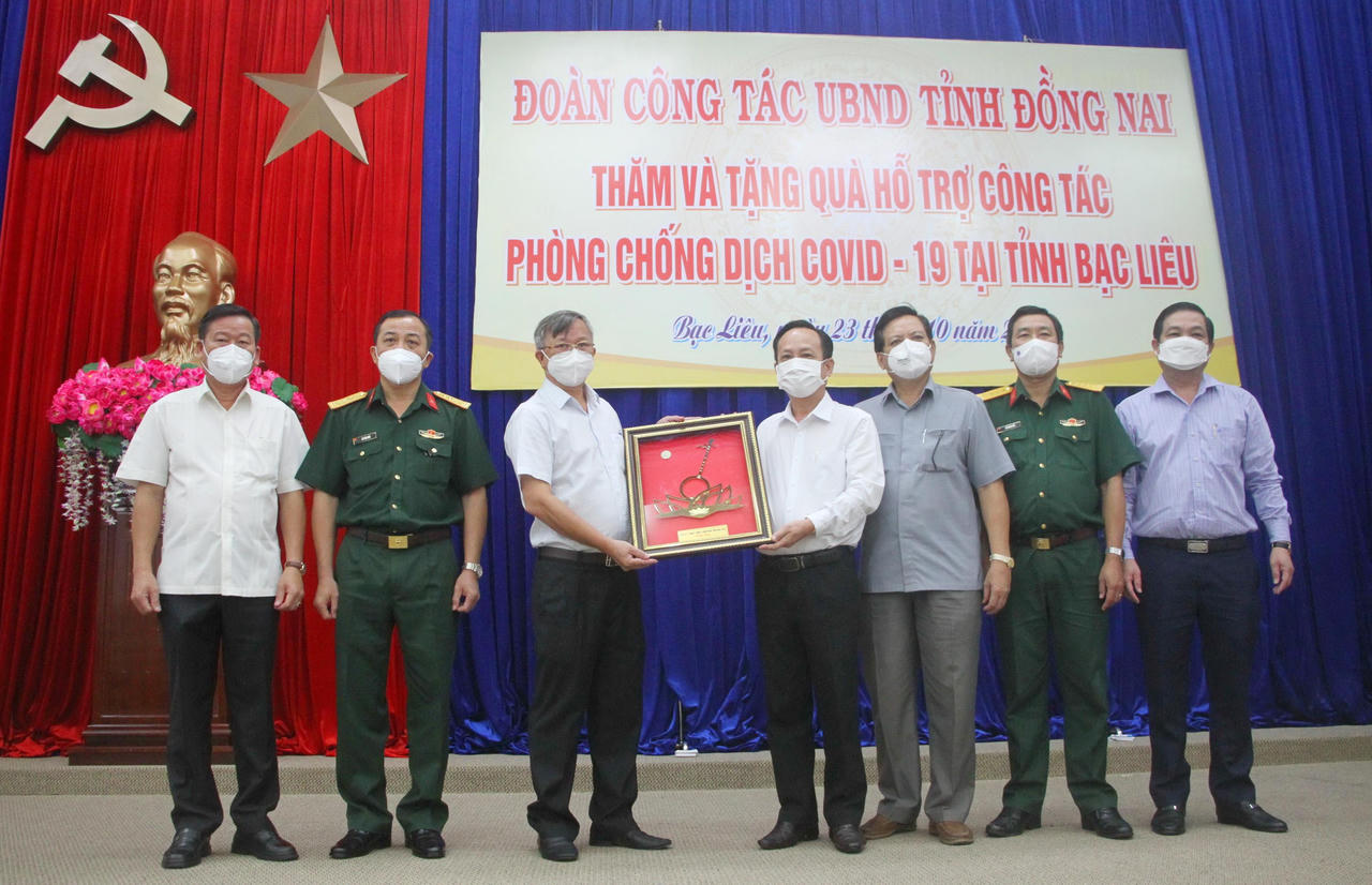 Đồng Nai hỗ trợ Bạc Liêu 2 tỷ đồng cho công tác phòng, chống dịch COVID-19 