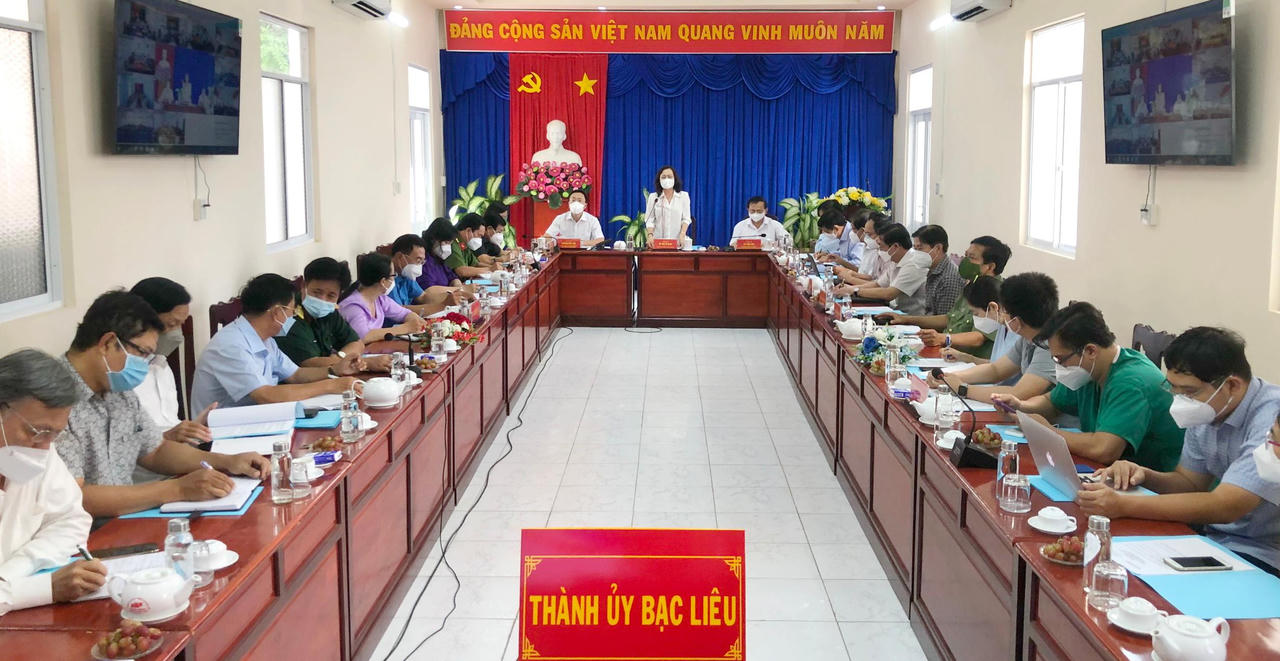 TP Bạc Liêu phấn đấu giảm cấp độ dịch và giám sát, kiểm tra tốt các khu phong tỏa, không để lây chéo