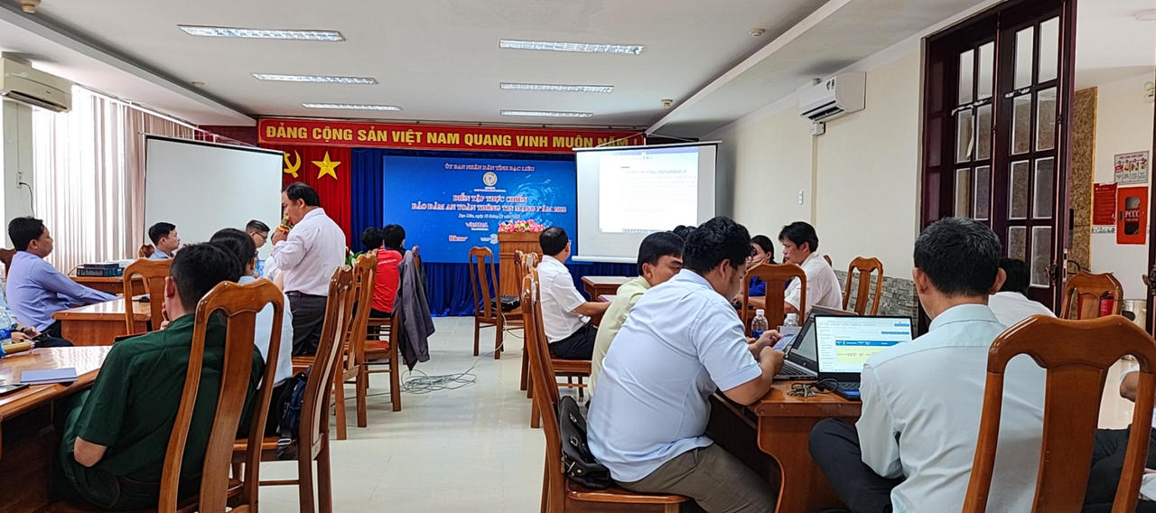 Diễn tập thực chiến bảo đảm an toàn thông tin mạng tại Bạc Liêu