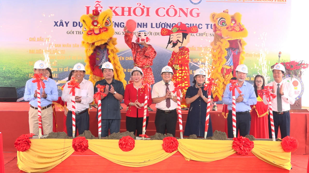 Khởi công xây dựng tuyến đường Minh Lương – Giục Tượng