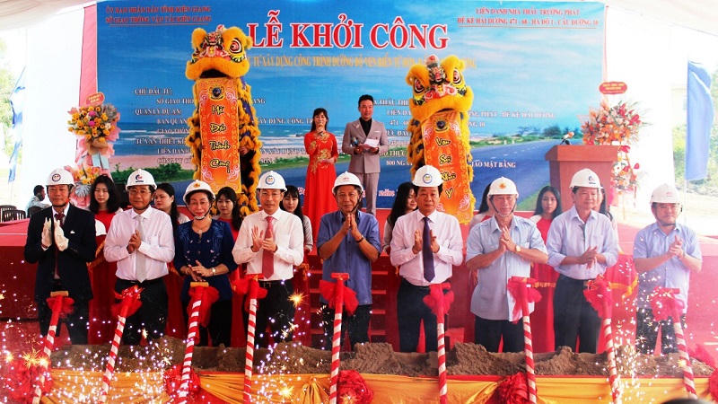 Kiên Giang khởi công xây dựng đường bộ ven biển Hòn Đất - Kiên Lương