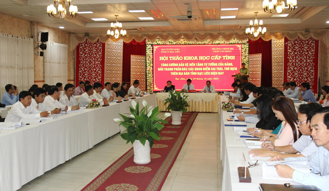 Tăng cường bảo vệ nền tảng tư tưởng của Đảng, đấu tranh phản bác các quan điểm sai trái, thù địch