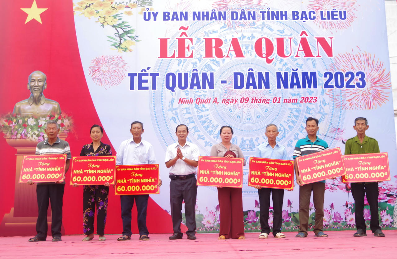 Bạc Liêu sôi nổi các hoạt động 'Tết Quân – Dân' xuân Quý Mão 2023