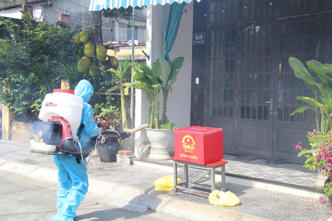 Đà Nẵng diễn tập phòng chống dịch Covid trong công tác bầu cử 
