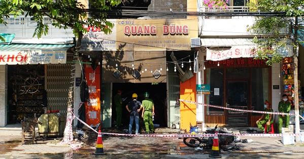 Hiện trường vụ cháy ở Quảng Ngãi khiến 4 người tử vong
