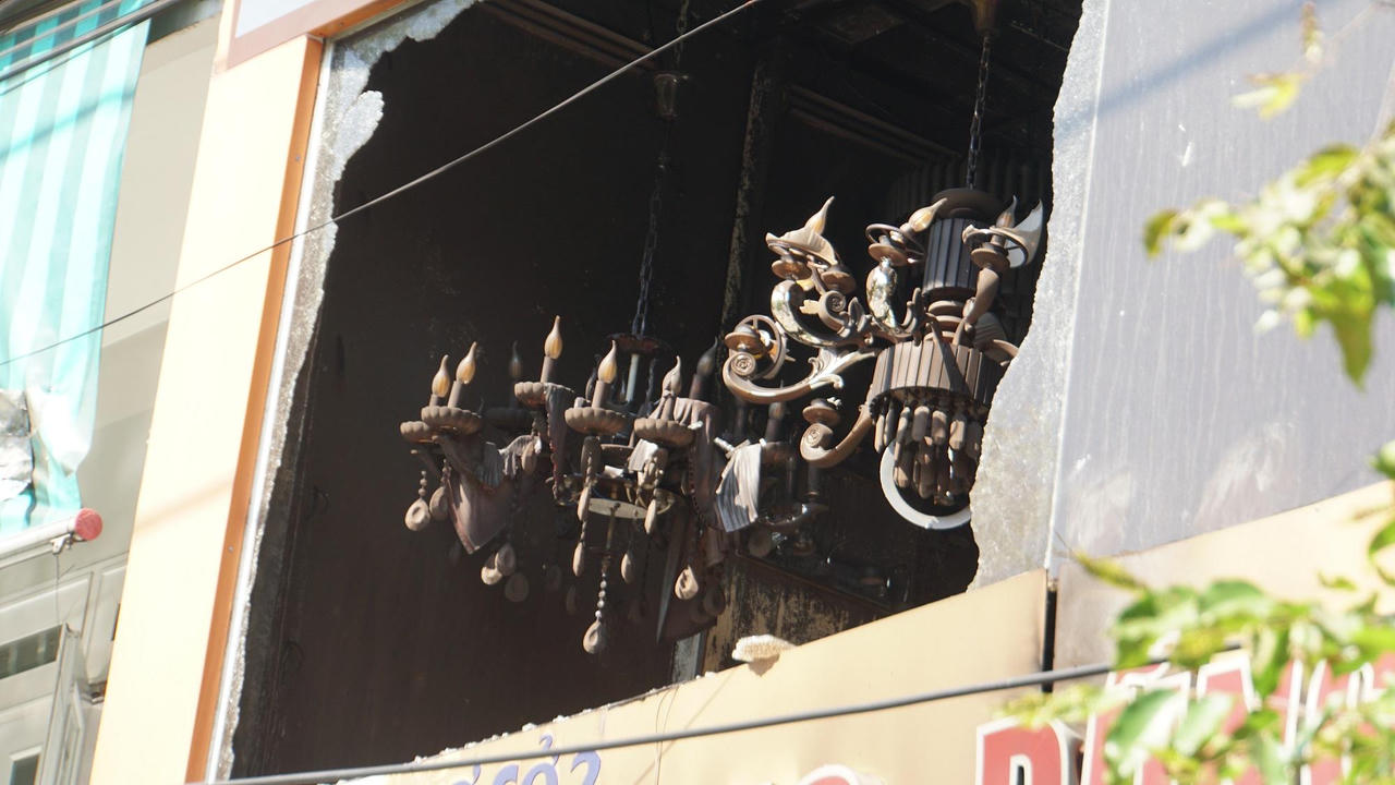 Hiện trường vụ cháy ở Quảng Ngãi khiến 4 người tử vong