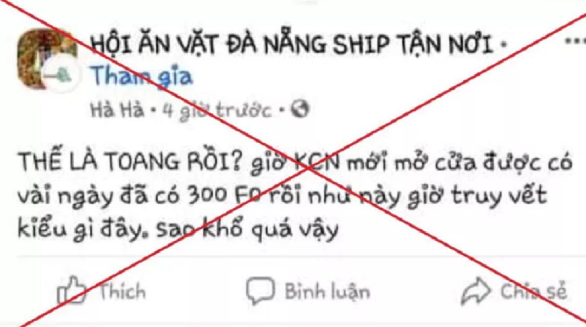 Xử phạt quản trị viên vì để đăng tin sai sự thật về "khu công nghiệp có 300 F0"