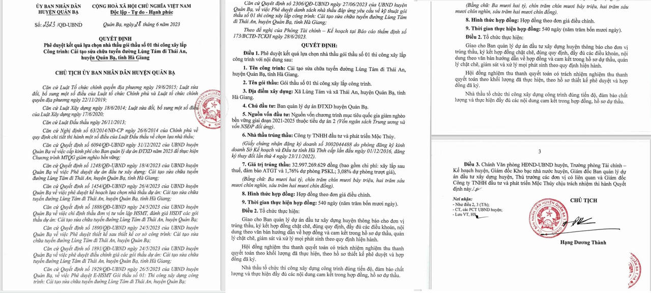 Hà Giang: Một nhà thầu liên tiếp trúng các gói thầu lớn sát giá