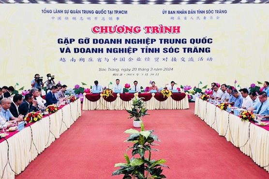 Nhiều doanh nghiệp Trung Quốc đến tỉnh Sóc Trăng tìm kiếm cơ hội đầu tư