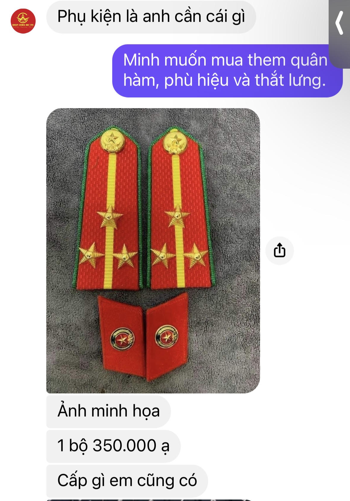 Tràn lan trang phục, phụ kiện ngành Công an trên 'chợ mạng'