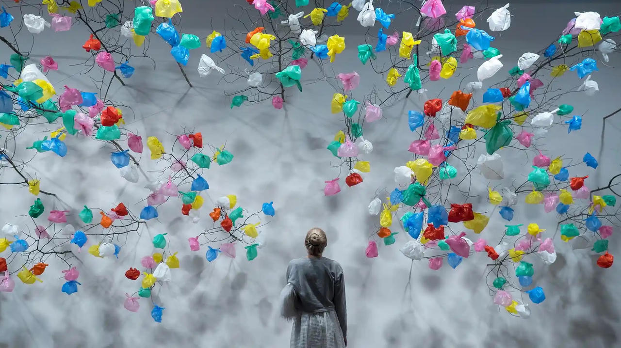 Ấn tượng loạt tác phẩm nghệ thuật từ rác thải nhựa