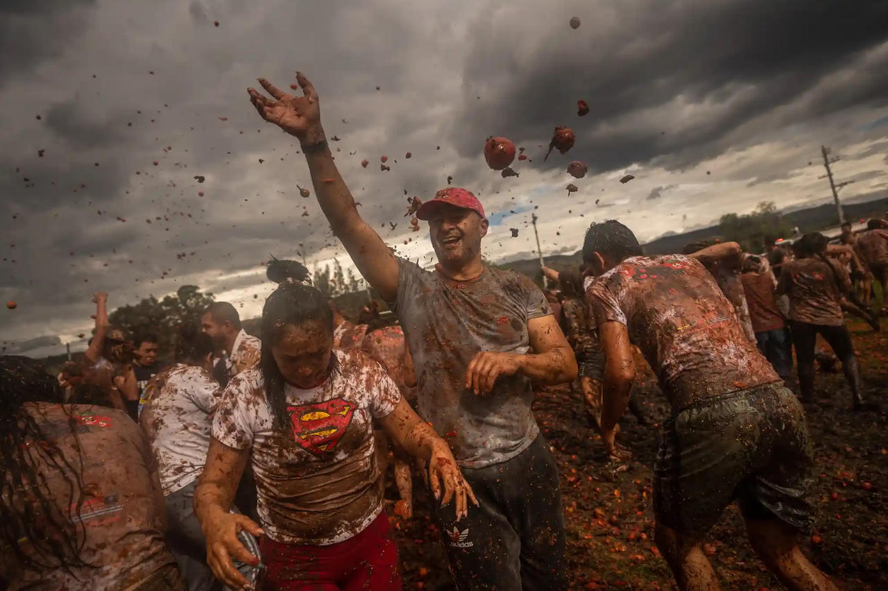 Hình ảnh Lễ hội Cà chua nổi tiếng nhất thế giới tại Columbia