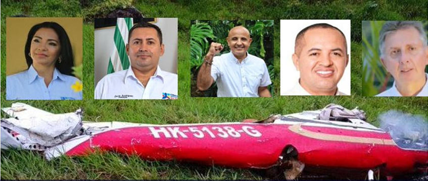 Tai nạn máy bay ở Colombia, ít nhất 5 chính trị gia thiệt mạng