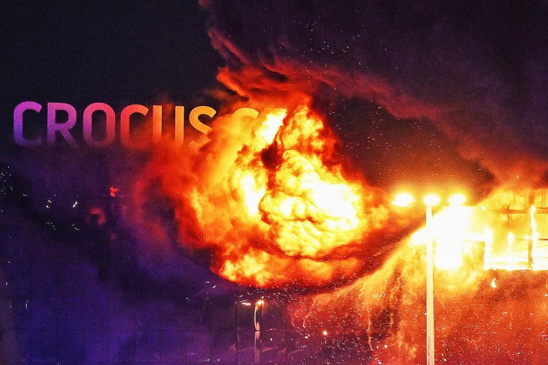 Hiện trường vụ tấn công khủng bố ở Nga