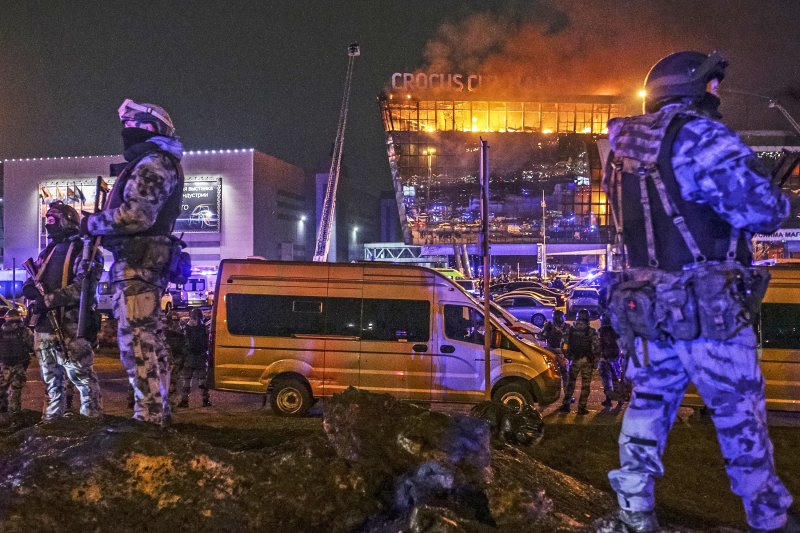 Hiện trường vụ tấn công khủng bố ở Nga