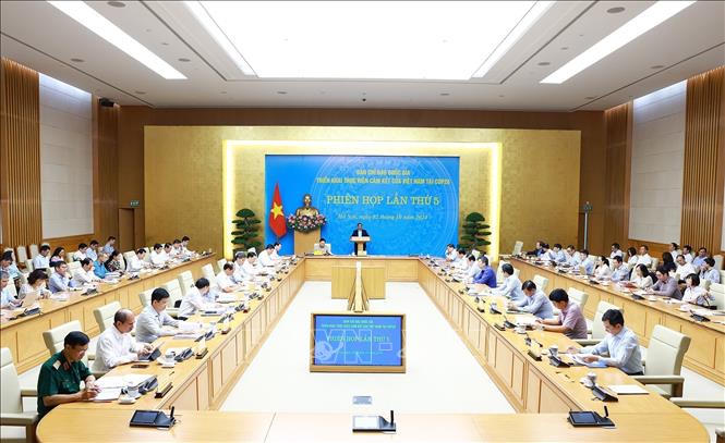 Thủ tướng Phạm Minh Chính chủ trì Phiên họp lần thứ 5 của Ban Chỉ đạo COP26