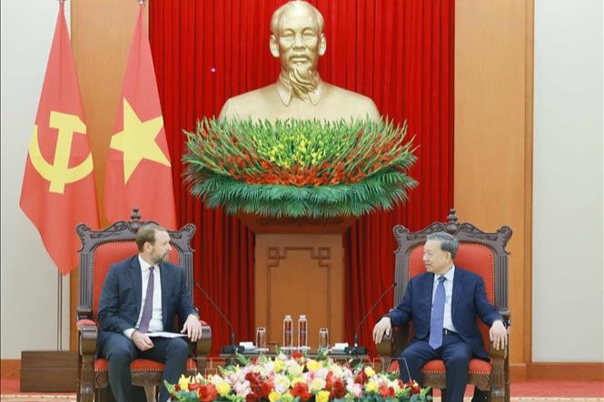 Tổng Bí thư Tô Lâm tiếp Chủ tịch Tập đoàn Pacifico Energy (Hoa Kỳ)