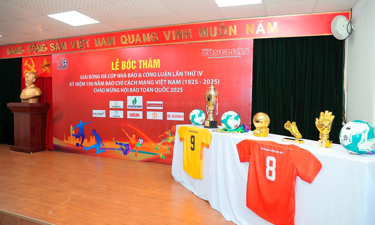 16 đội bóng tranh tài tại Giải bóng đá Cúp Báo Nhà báo và Công luận lần thứ IV năm 2025