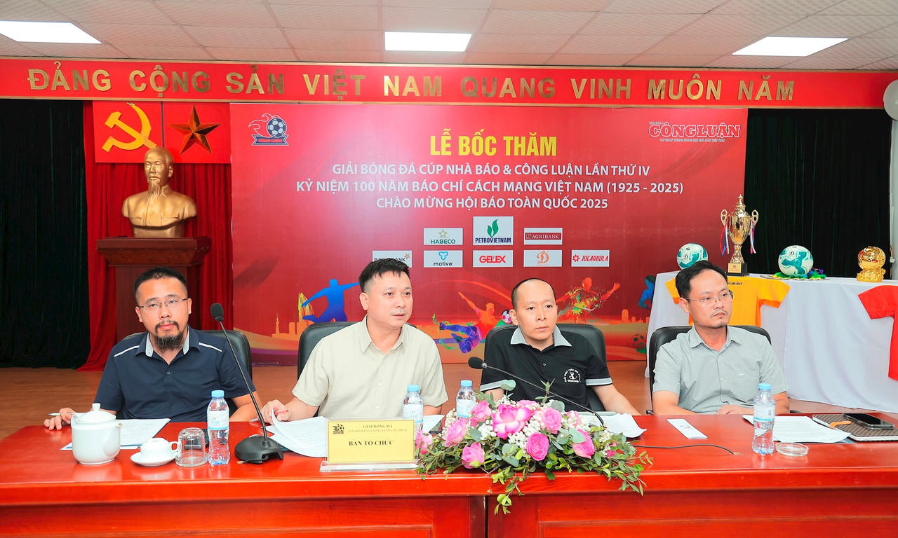 16 đội bóng tranh tài tại Giải bóng đá Cúp Báo Nhà báo và Công luận lần thứ IV năm 2025
