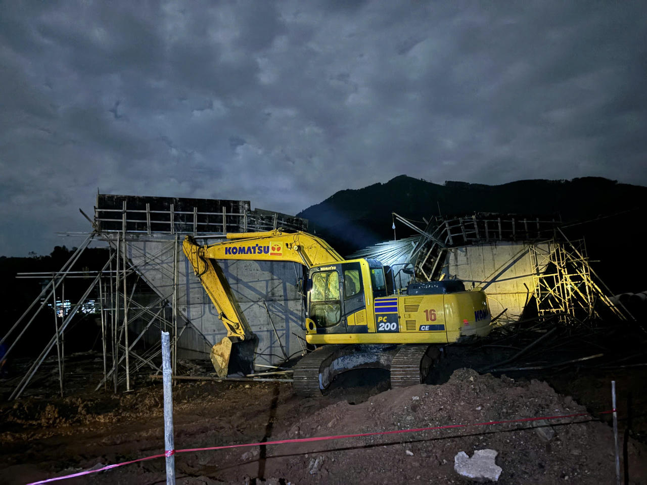 Sập giàn giáo hầm chui dự án cao tốc Hà Giang - Tuyên Quang, 1 công nhân tử vong