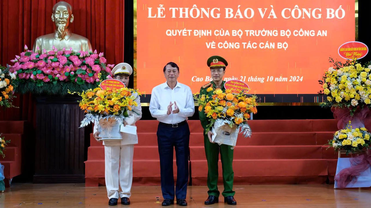 Cao Bằng có tân Phó Giám đốc Công an tỉnh 