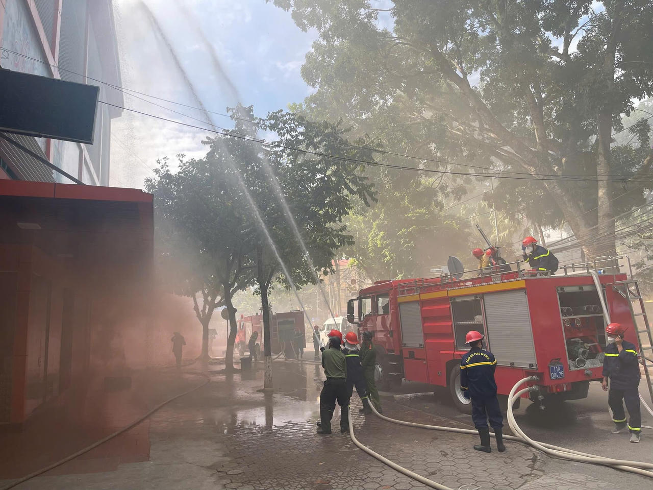 Cao Bằng diễn tập phương án chữa cháy và cứu nạn, cứu hộ cấp tỉnh