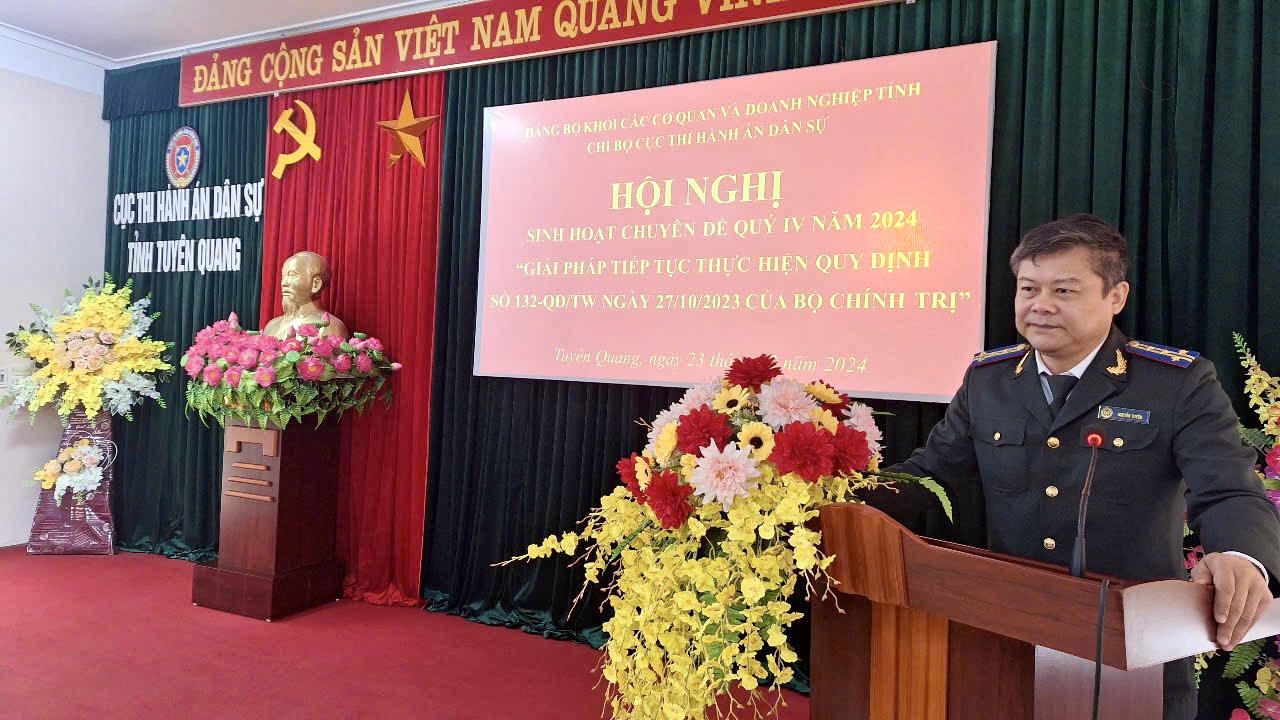 Chi bộ Cục THADS tỉnh Tuyên Quang tổ chức sinh hoạt chuyên đề