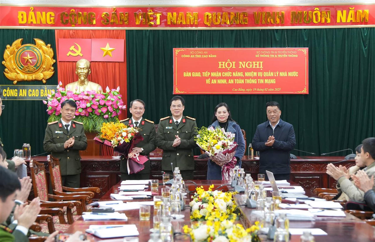 Công an Cao Bằng chính thức tiếp nhận nhiệm vụ quản lý nhà nước về an toàn, an ninh thông tin mạng 