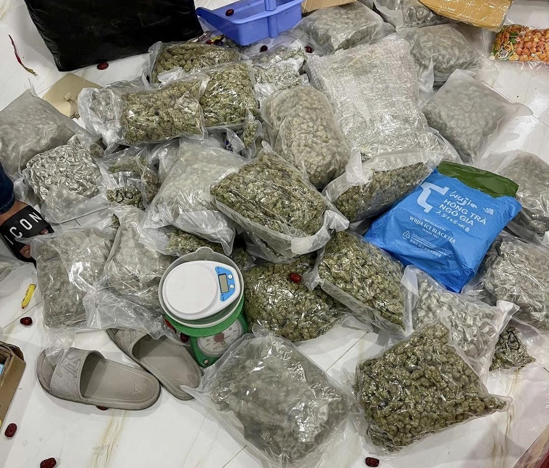 Triệt xóa đường dây mua bán hơn 200kg cần sa trên không gian mạng 