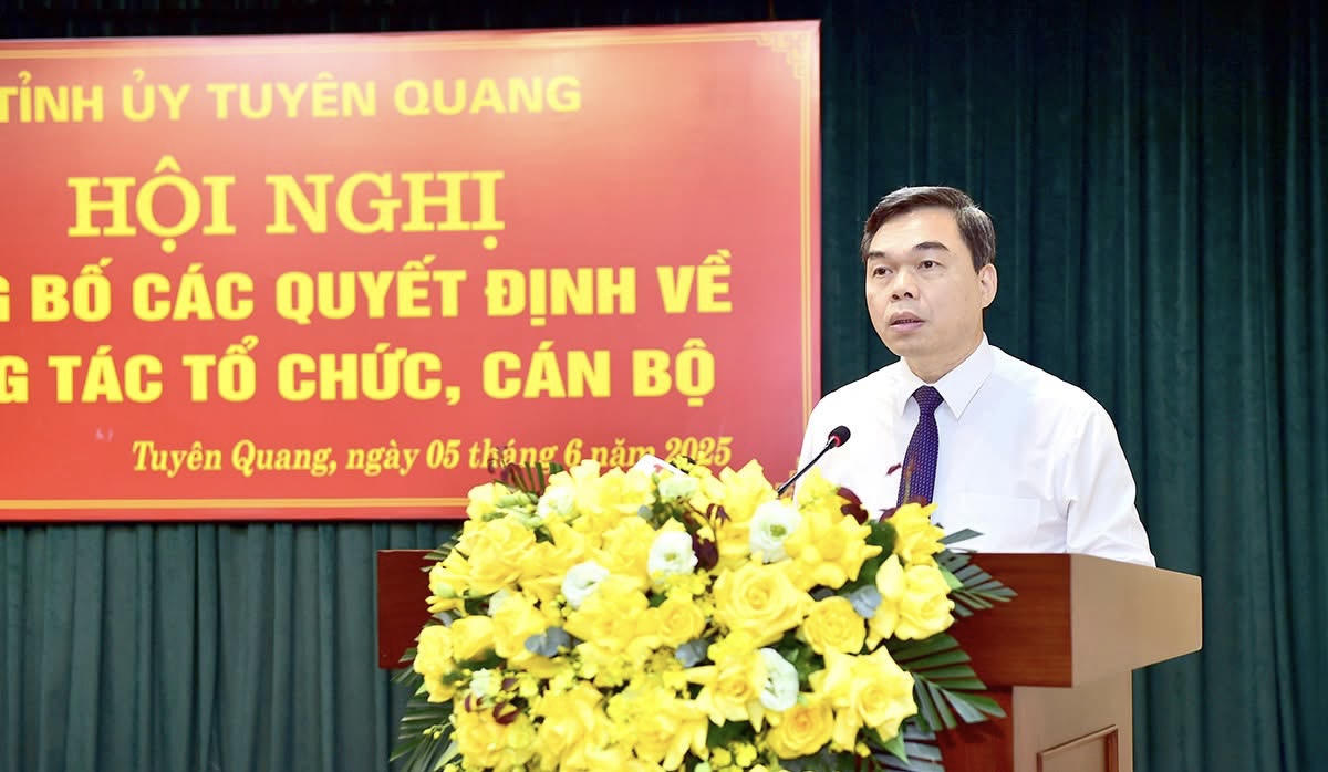 Ông Ma Thế Hồng giữ chức Phó Bí thư Tỉnh ủy Tuyên Quang 