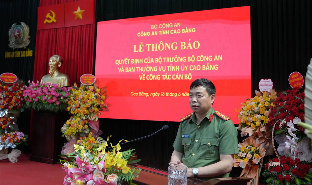 Cao Bằng có tân giám đốc Công an tỉnh 