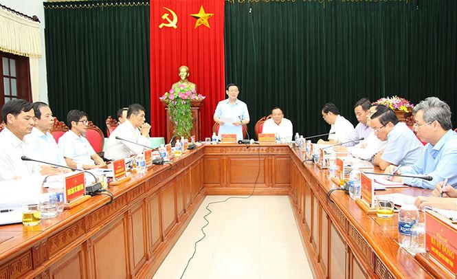 Đoàn kiểm tra của Bộ Chính trị làm việc tại tỉnh Quảng Trị