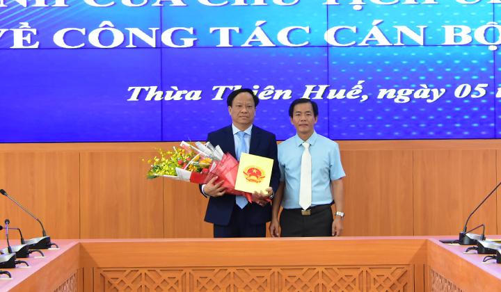 Thừa Thiên Huế bổ nhiệm nhiều lãnh đạo cấp Sở
