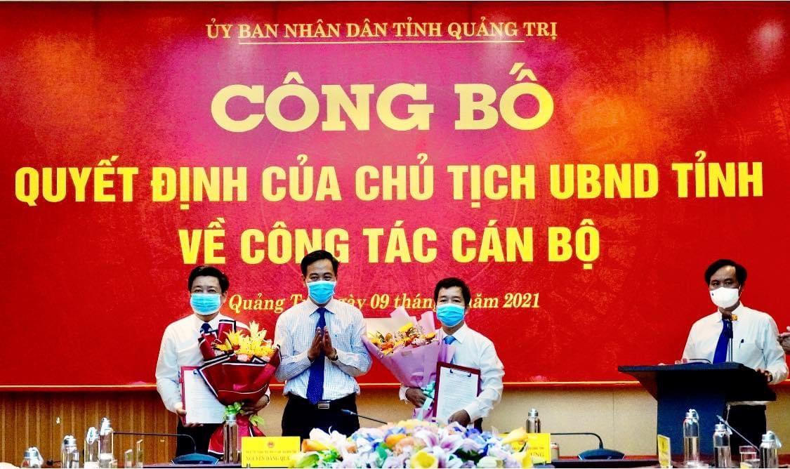 Quảng Trị bổ nhiệm Giám đốc Sở Nội vụ và Sở Công Thương
