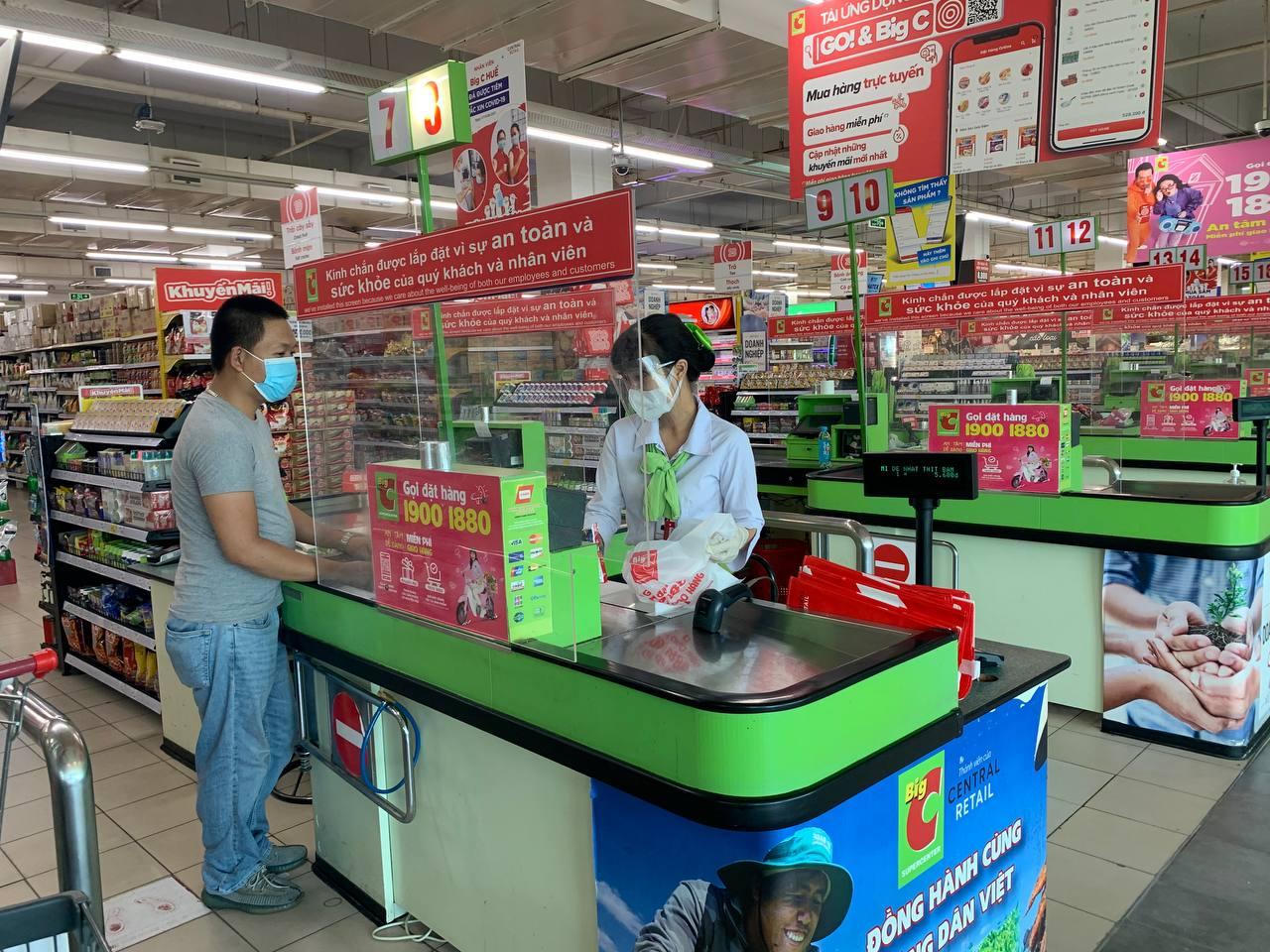 Gần 500 người làm việc ở siêu thị Big C Huế đều âm tính với SARS-CoV-2