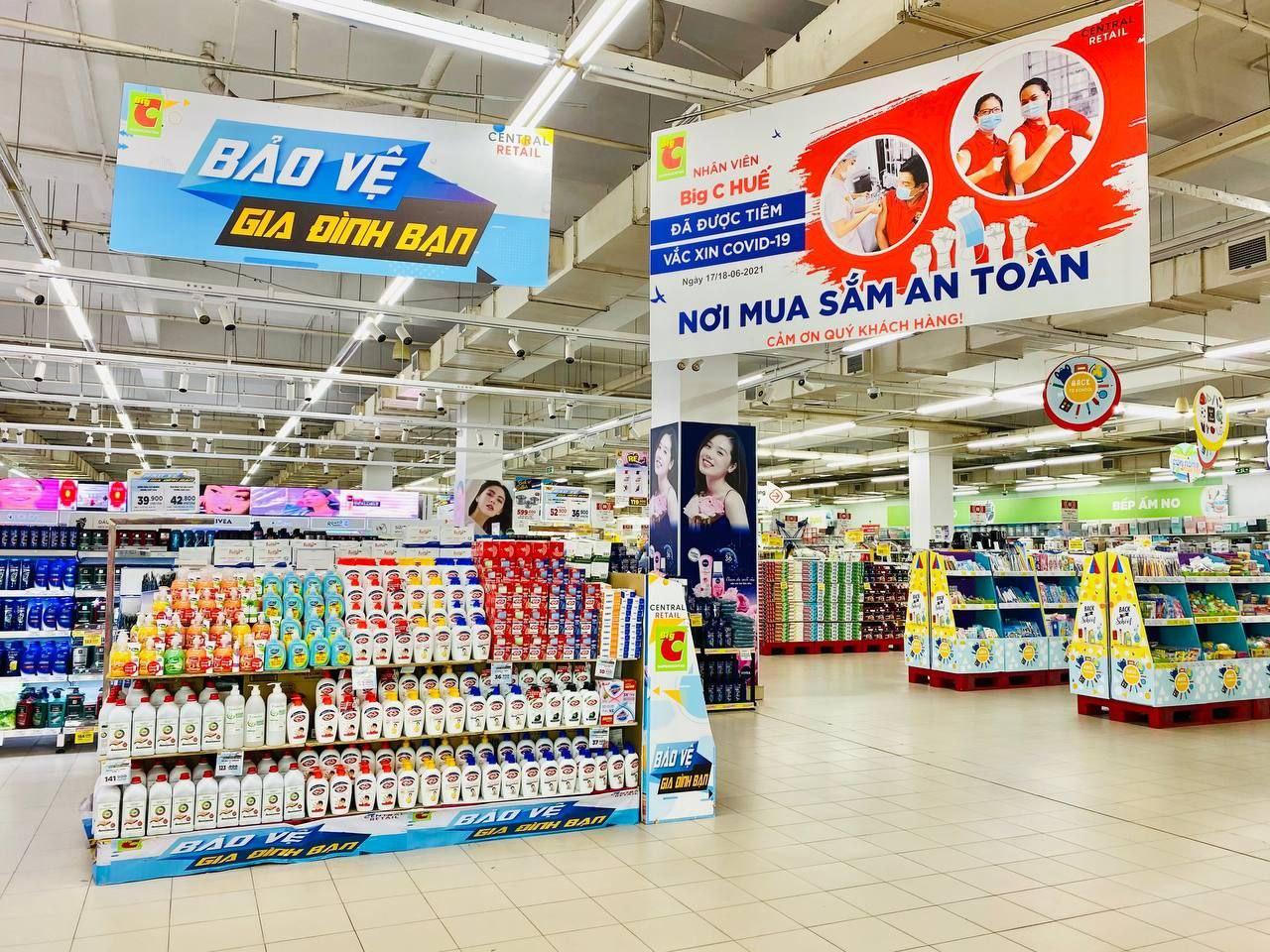 Gần 500 người làm việc ở siêu thị Big C Huế đều âm tính với SARS-CoV-2