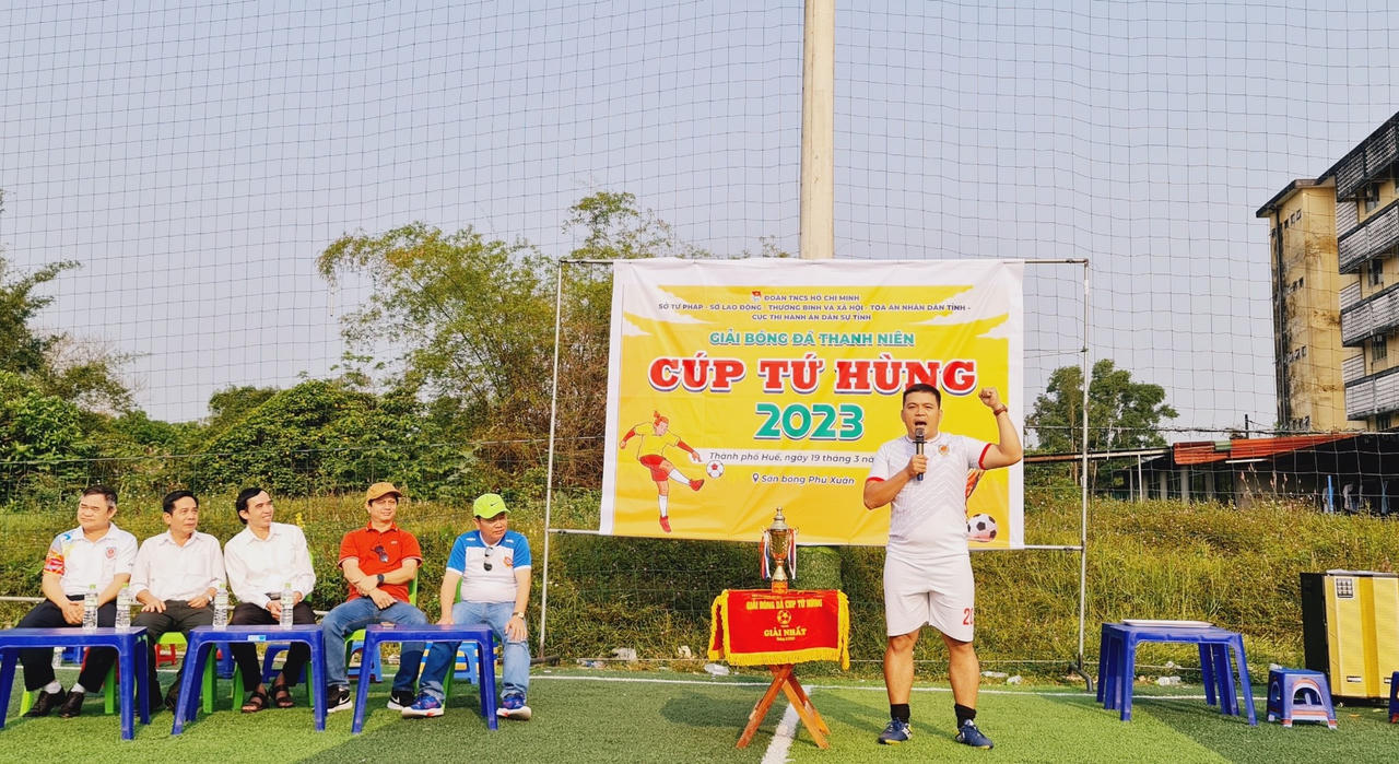 Sôi động giải bóng đá “Tứ hùng Sở tư Pháp Thừa Thiên Huế mở rộng năm 2023”