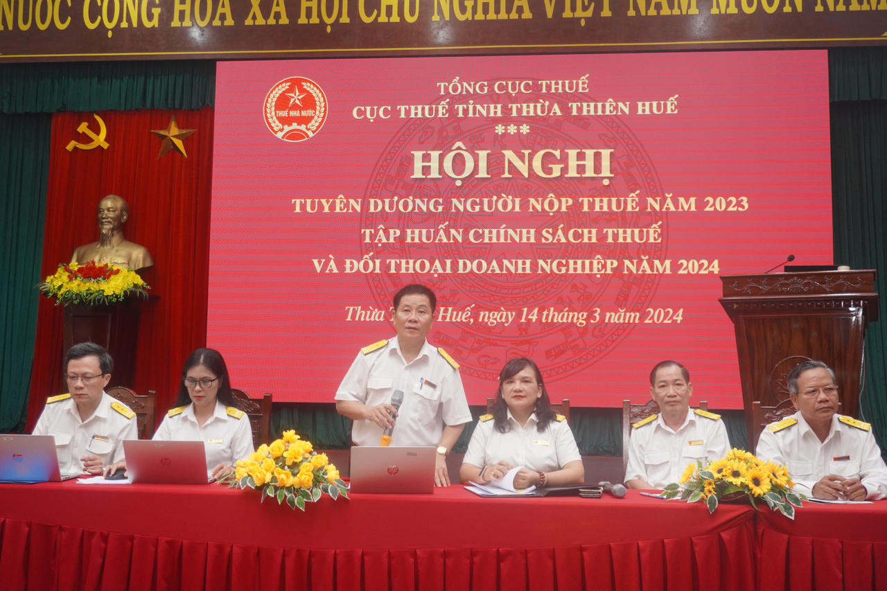 Thừa Thiên Huế tuyên dương 144 tổ chức, cá nhân có thành tích thực hiện tốt chính sách, pháp luật thuế