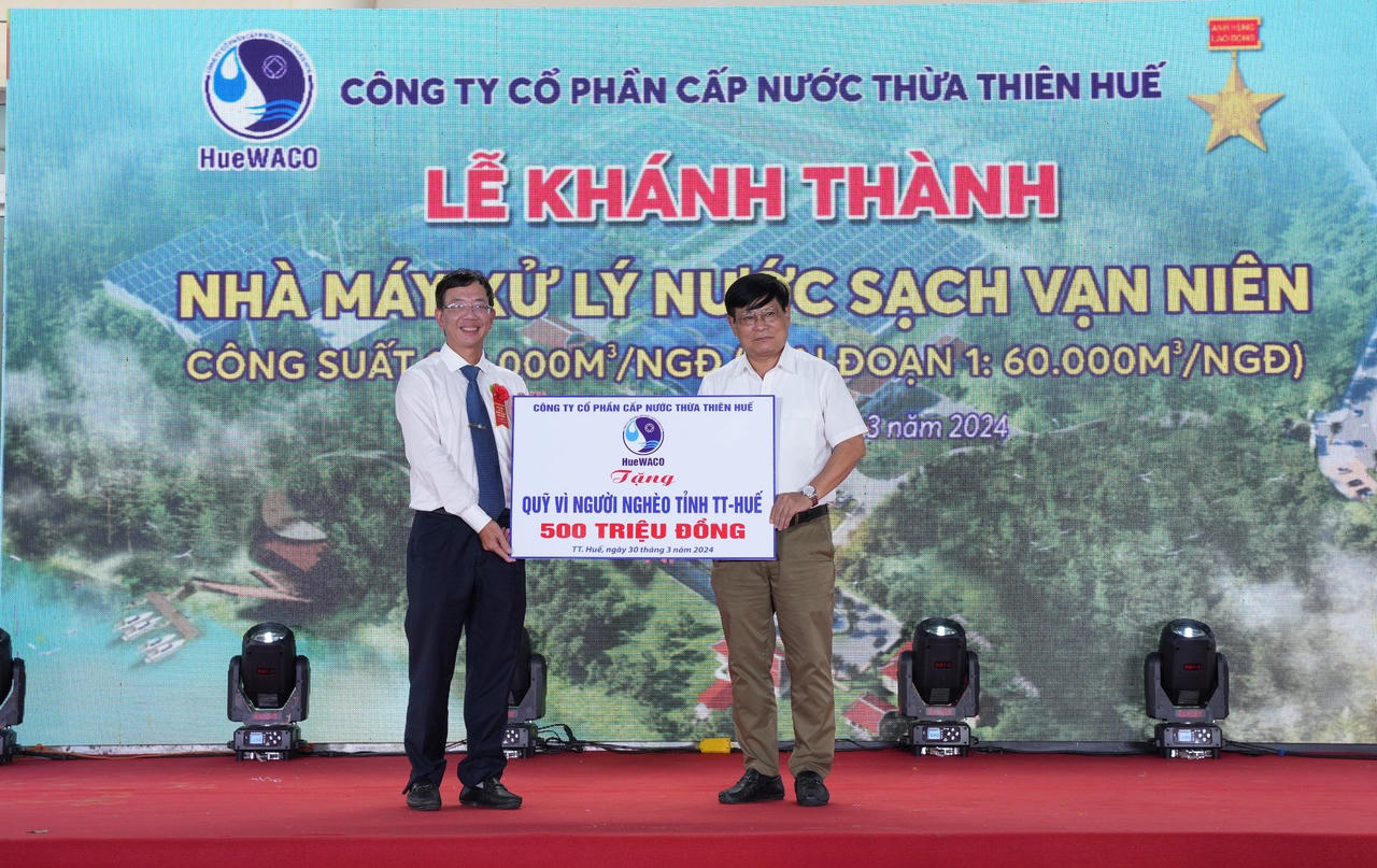 Khánh thành 'trái tim' của hệ thống cấp nước tỉnh Thừa Thiên Huế