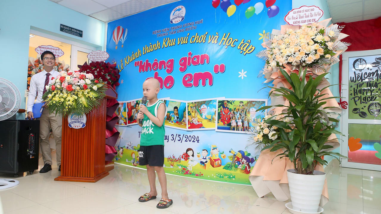 "Không gian cho em” dành cho các bệnh nhi đang xạ trị