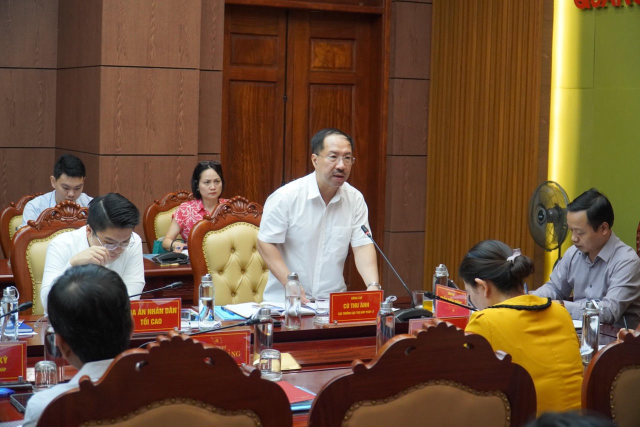 Hội đồng trợ giúp pháp lý trong hoạt động tố tụng ở Trung ương kiểm tra tại Quảng Trị