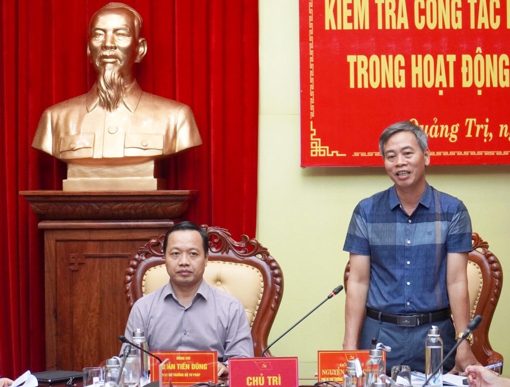 Hội đồng trợ giúp pháp lý trong hoạt động tố tụng ở Trung ương kiểm tra tại Quảng Trị