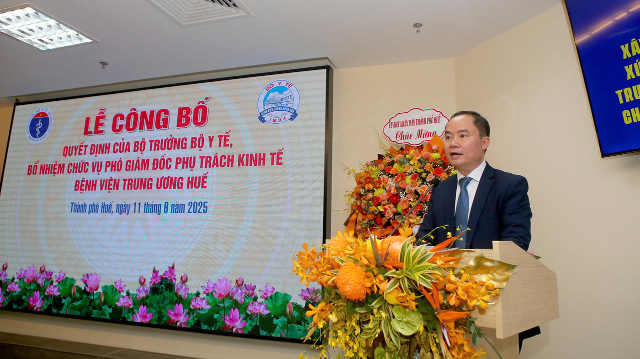 Bệnh viện Trung ương Huế có Phó Giám đốc phụ trách kinh tế