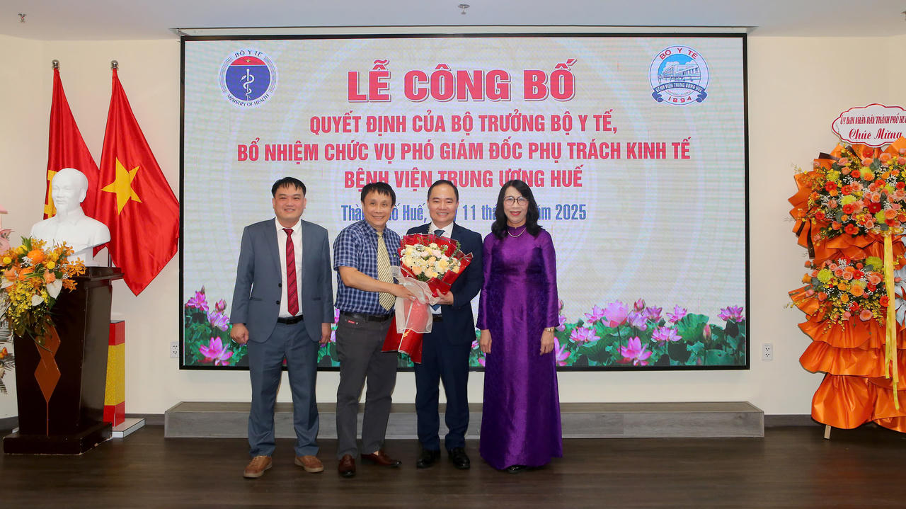 Bệnh viện Trung ương Huế có Phó Giám đốc phụ trách kinh tế