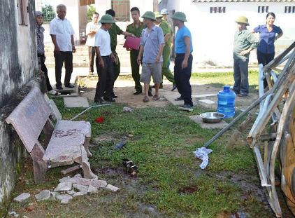 Hiện trường tang thương vụ bồn nước Sơn Hà đè chết học sinh 