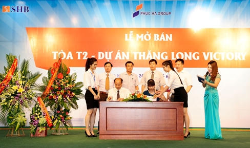 Gần 100 giao dịch thành công tại Tòa T2 Thăng Long Victory