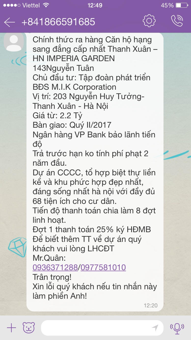 Imperia Garden “loạn” thông tin trước giờ mở bán